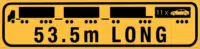 53.5m Long Vehicle Sign - WA T2753