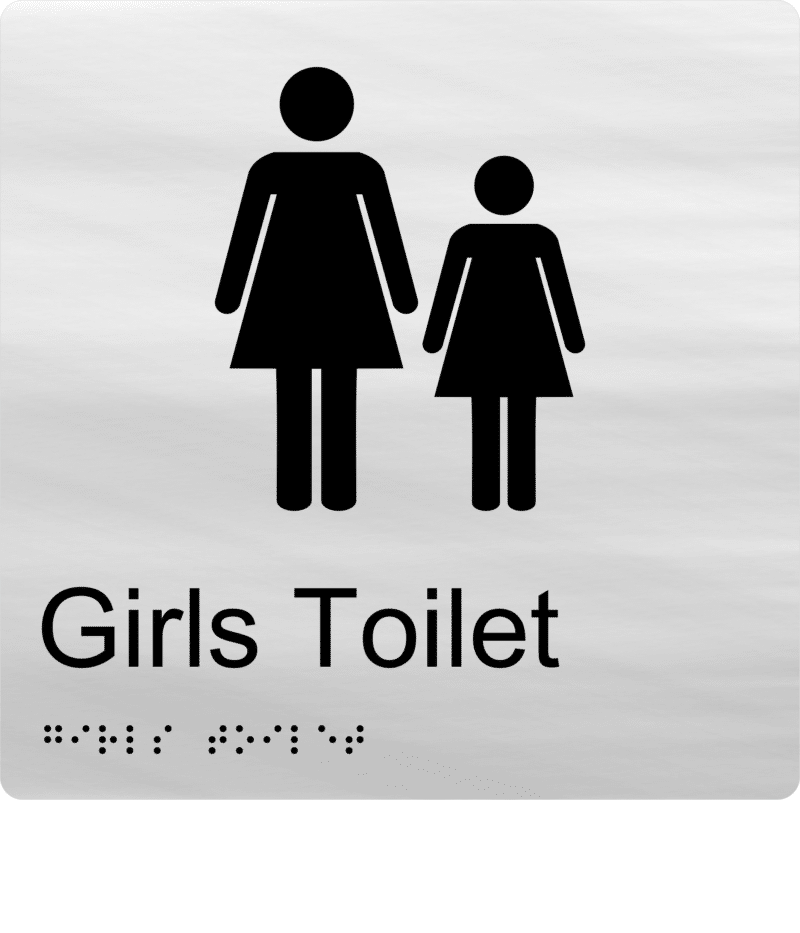 Girls Toilet Braille Sign BT54 - Image 3