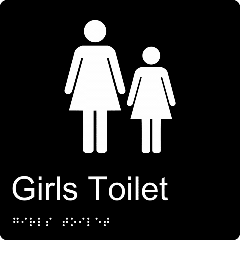 Girls Toilet Braille Sign BT54 - Image 2