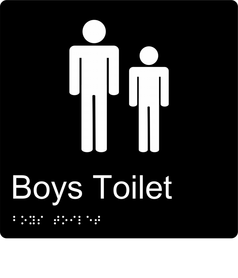 Boys Toilet Braille Sign BT55 - Image 2