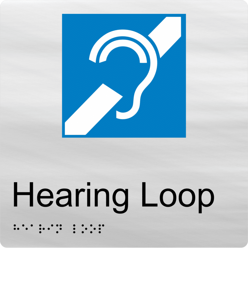 Hearing Loop Braille Sign BT56 - Image 3