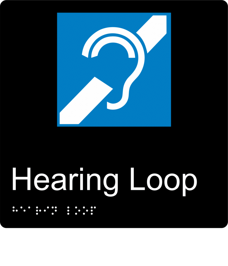 Hearing Loop Braille Sign BT56 - Image 2