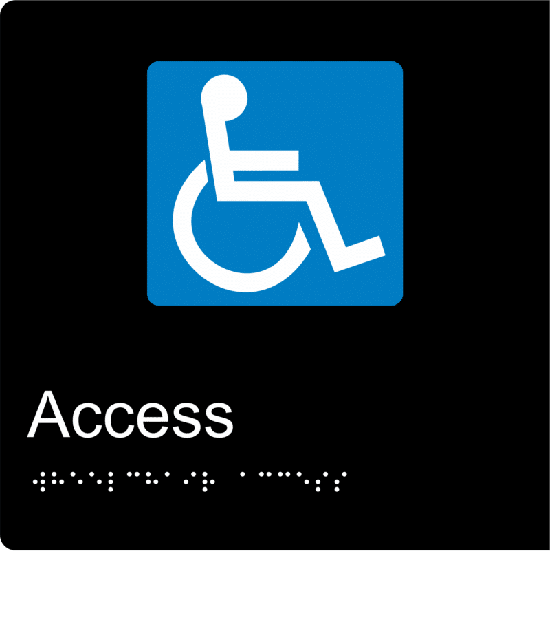 Access Entry Braille Sign BT57 - Image 2