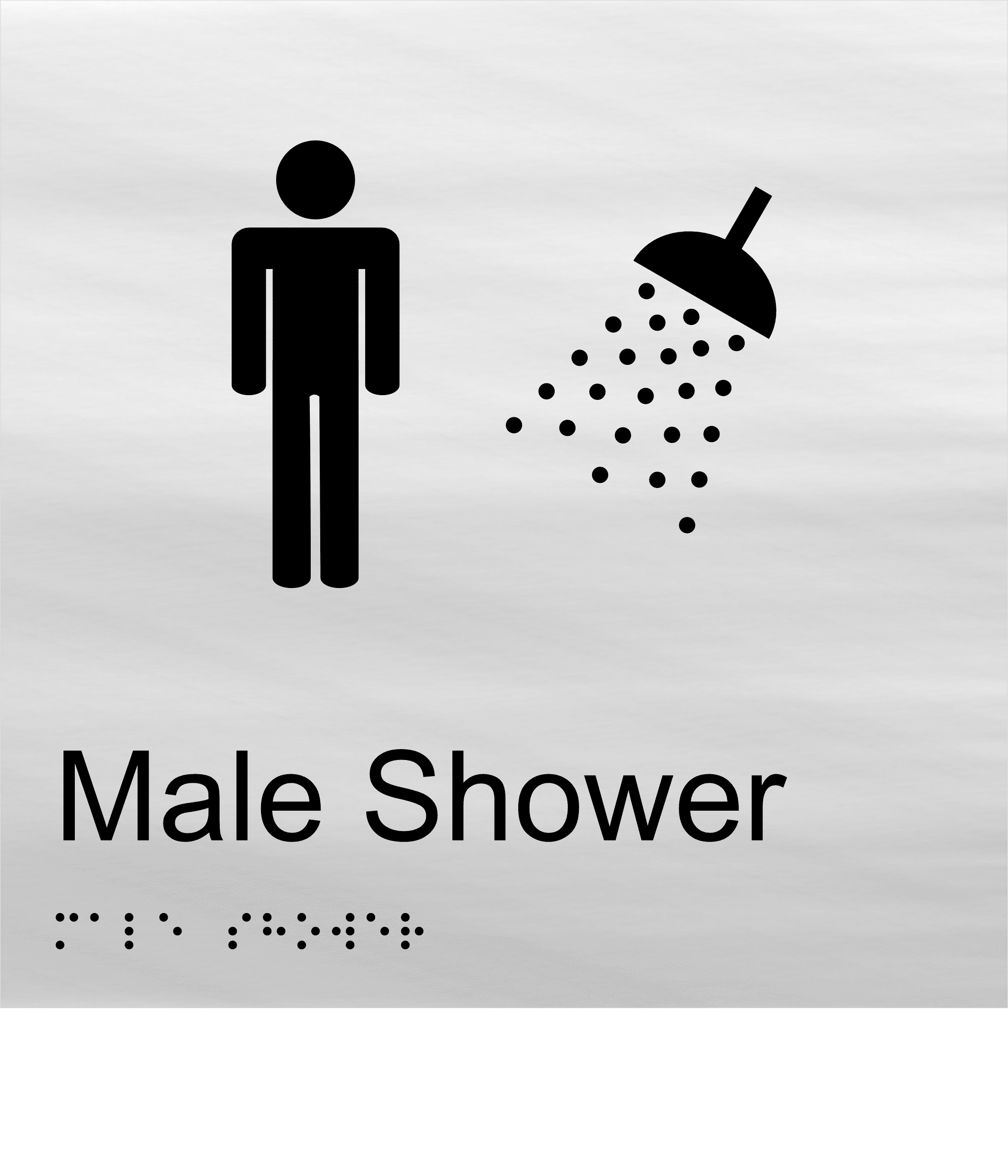 Male Shower Braille Sign BT68 - Image 3