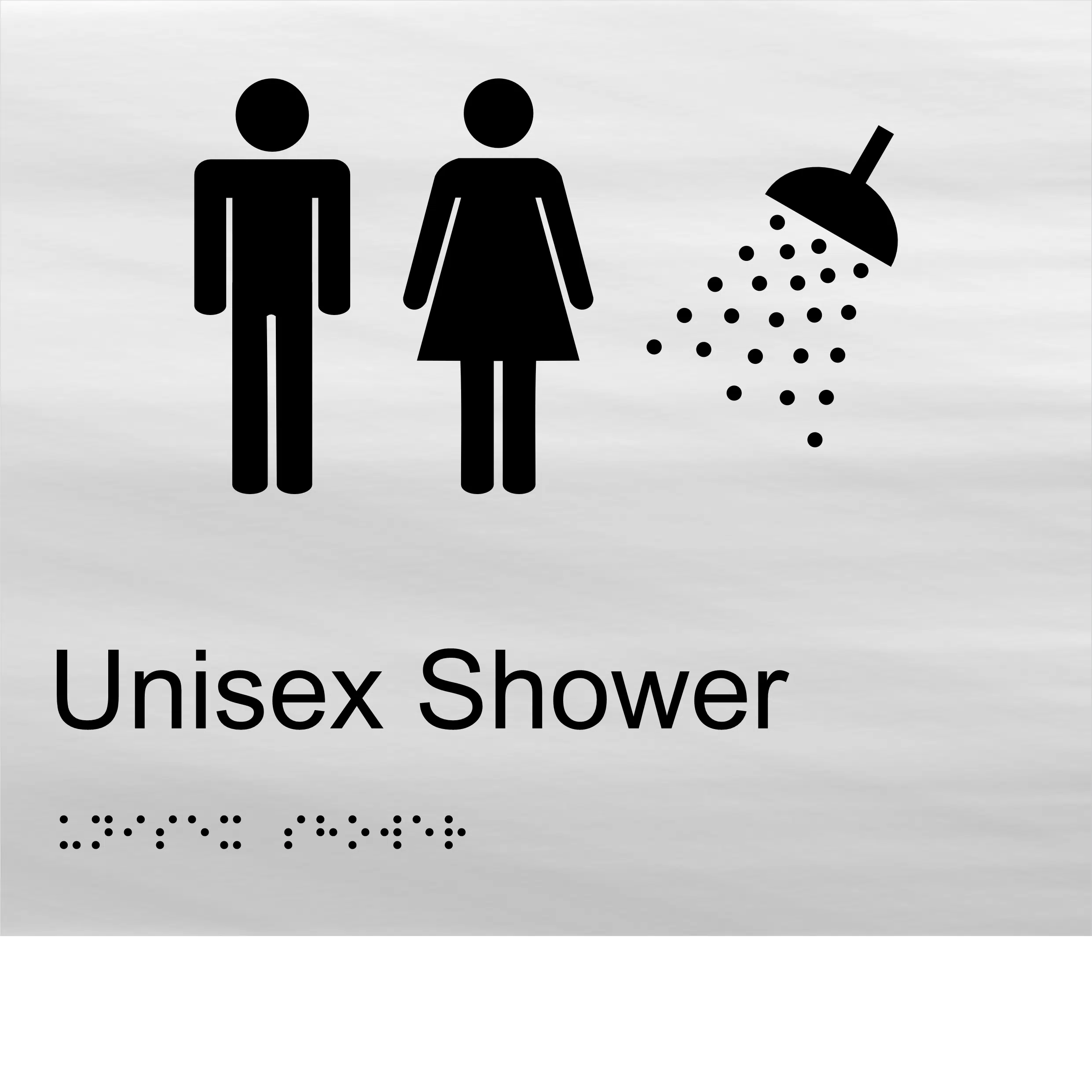 Unisex Shower Braille Sign BT70 - Image 3