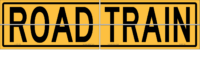 Road Train 2 Piece Hinged Sign   T2762