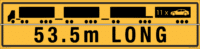 WA 53.5m Long Vehicle Hinged Sign  T2757