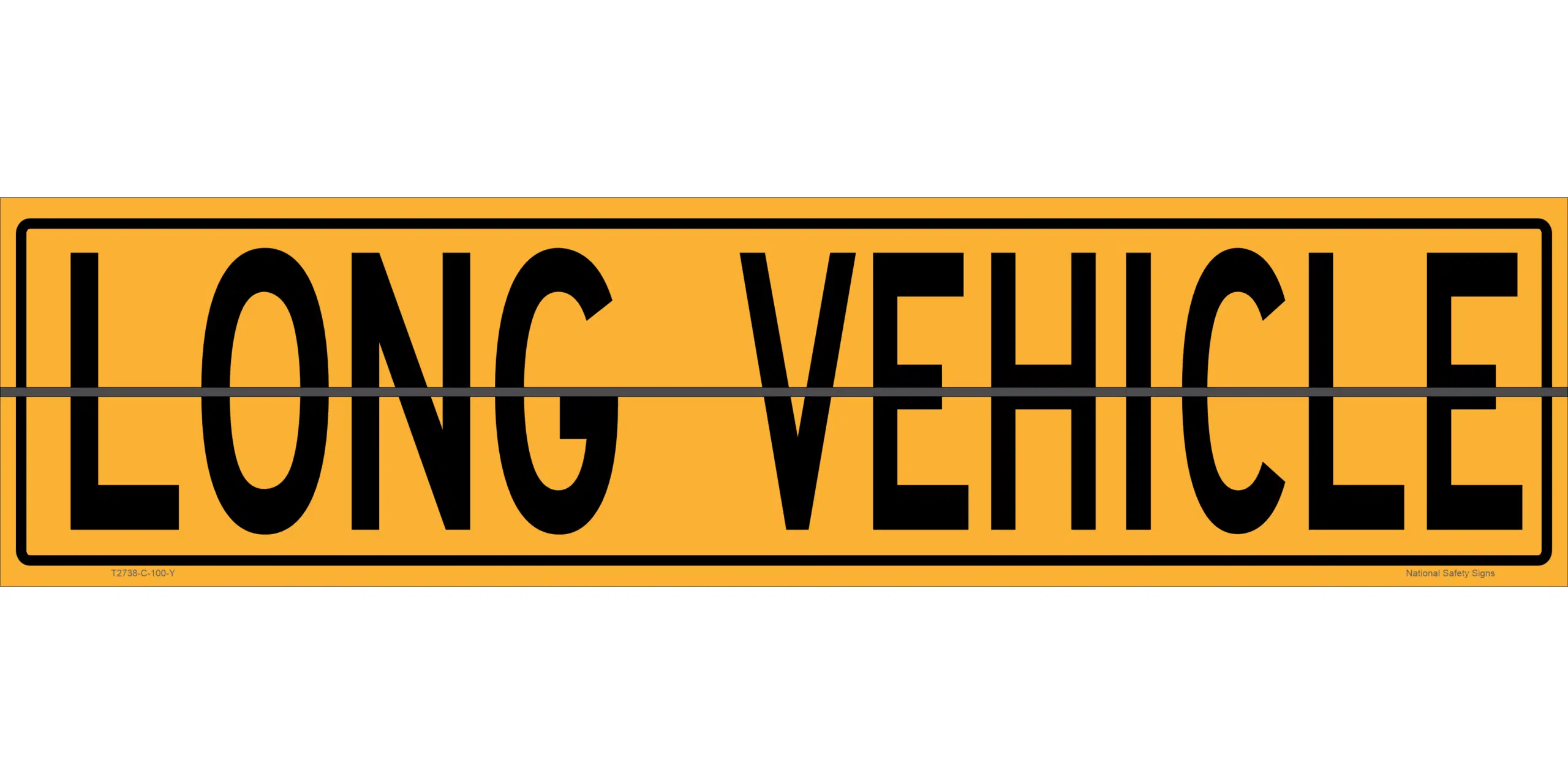 Long Vehicle Hinged Sign  T2761