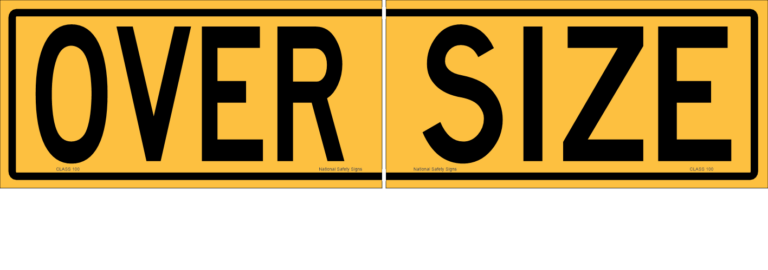 OverSize 2 Piece Sign T2765 - National Safety Signs