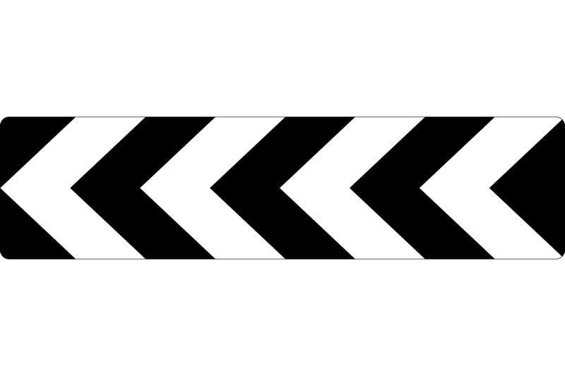 D4-1-1A Unidirectional Hazard Marker (Sightboard)