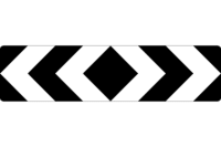 D4-2-3A Bidirectional Hazard Marker (Sightboard)
