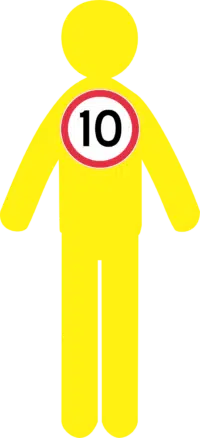 Yellow Corflute Man + Speed Sticker RD617