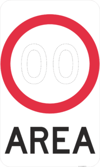 R4-10 Speed Limit (Symbolic) Area