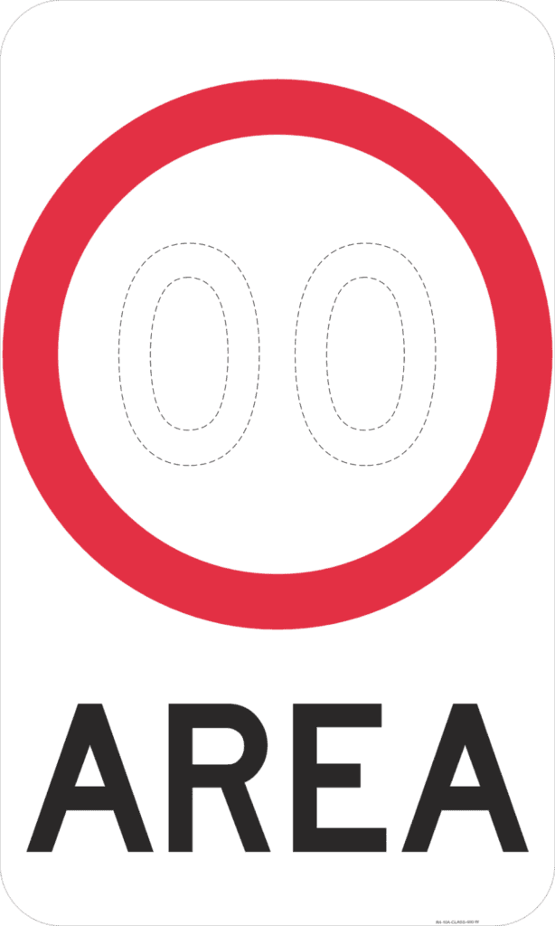 R4-10A Speed Limit Area - Australian Compliant - National Safety Signs