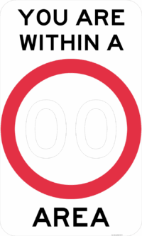 R4-14A You Are Within A Speed Limit (Symbolic) Area