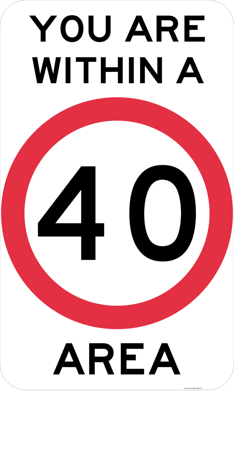 R4-14A You Are Within A Speed Limit (Symbolic) Area - Image 2