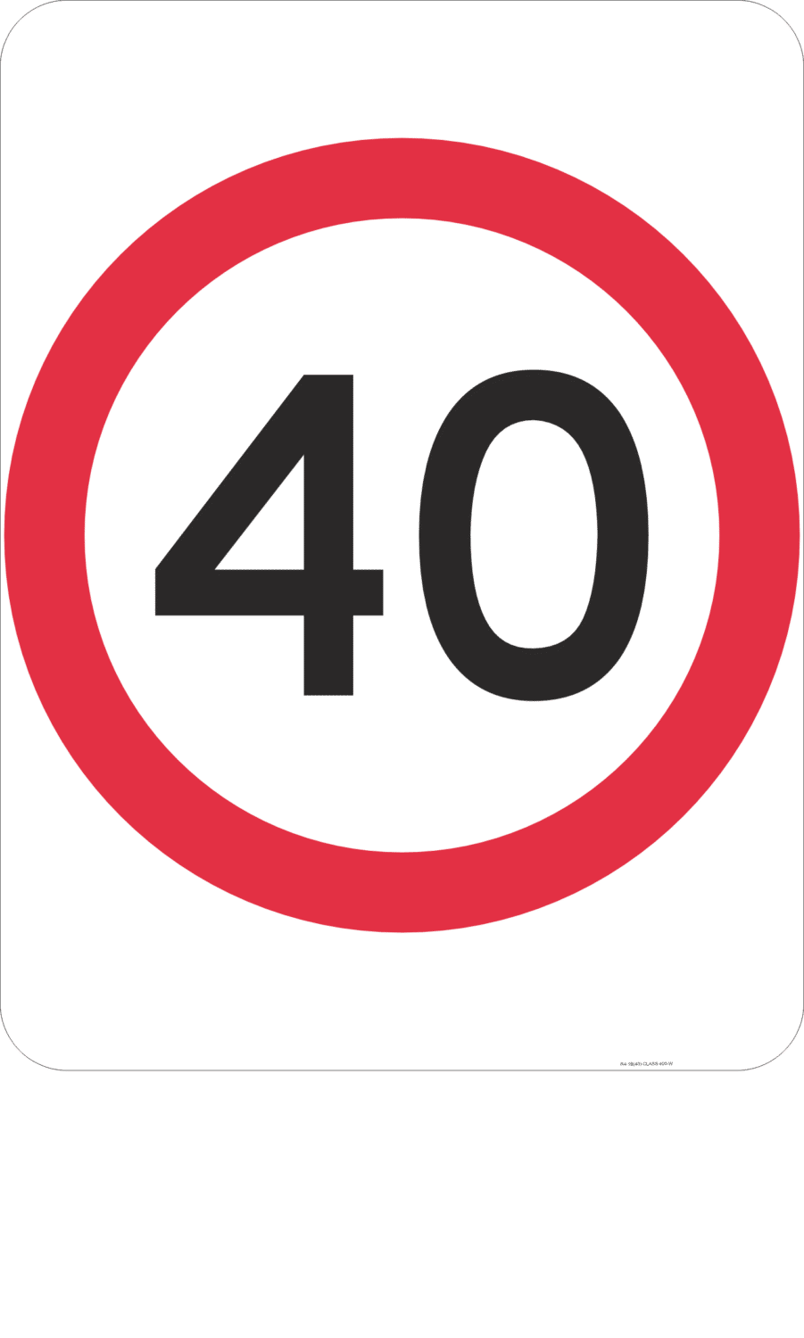 R4-1 Speed Limit (Symbolic) - Image 2