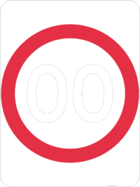 R4-1 Speed Limit (Symbolic)