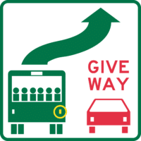 R6-31A Give Way to Bus Sticker/Decal