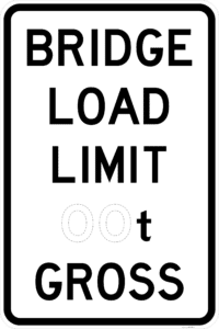R6-3A Bridge Load Limit __ t Gross