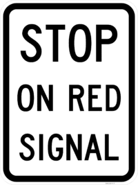 R6-9 Stop On Red Signal