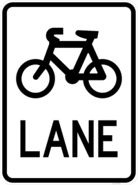 R7-1-4 Bicycle (symbolic) Lane
