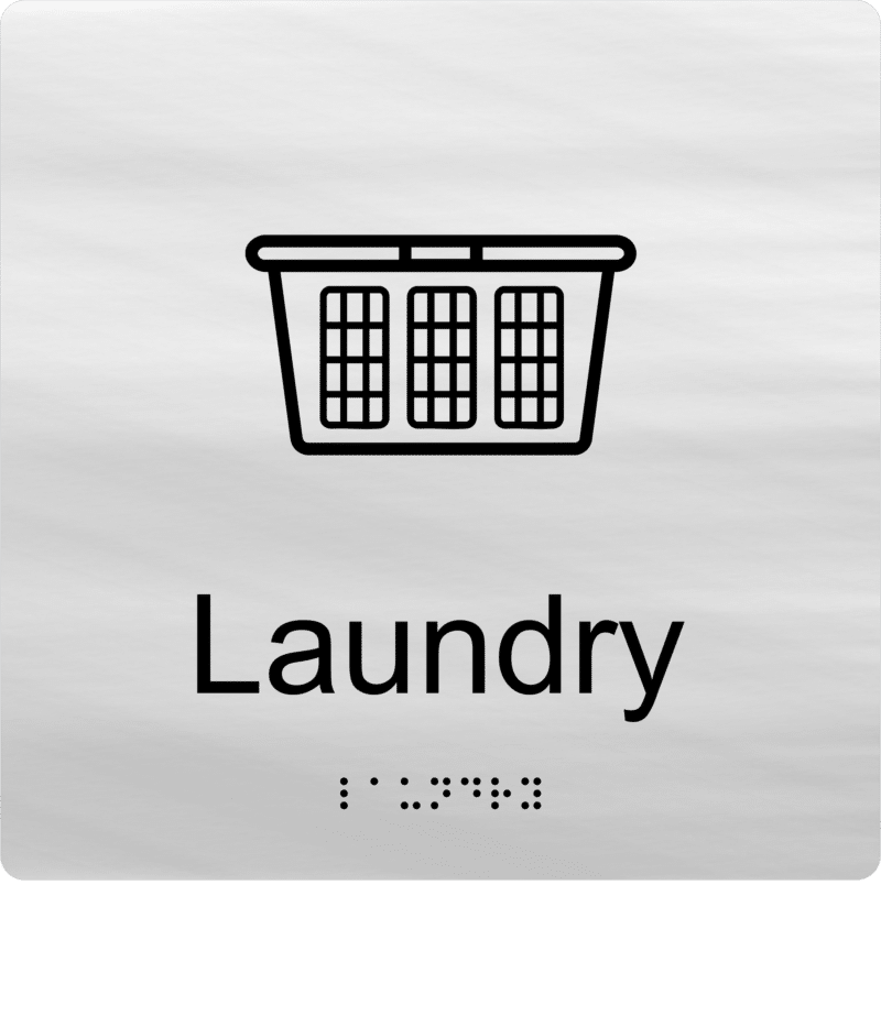 Laundry Braille Sign BT75 - Image 3