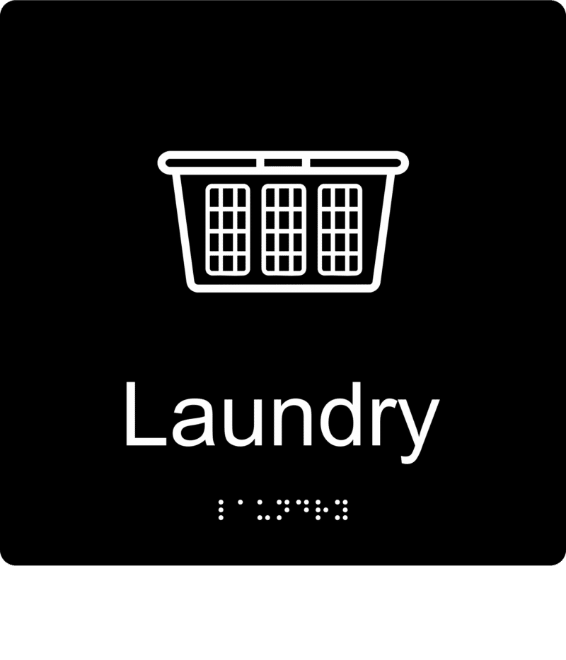 Laundry Braille Sign BT75 - Image 2
