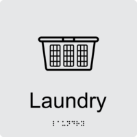 Laundry Braille Sign BT75