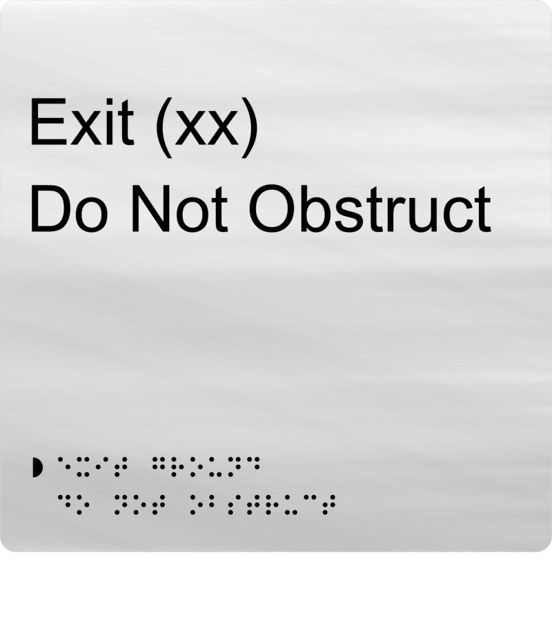 Exit Do Not Obstruct BTEX20 - Image 3