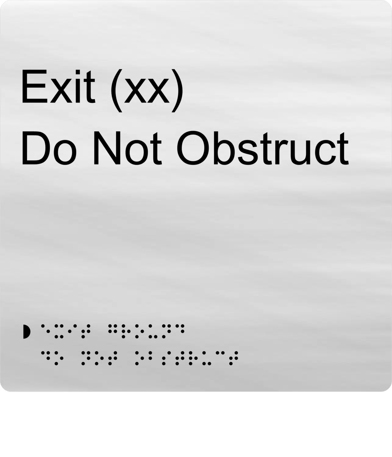 Exit Do Not Obstruct BTEX20 - Image 3