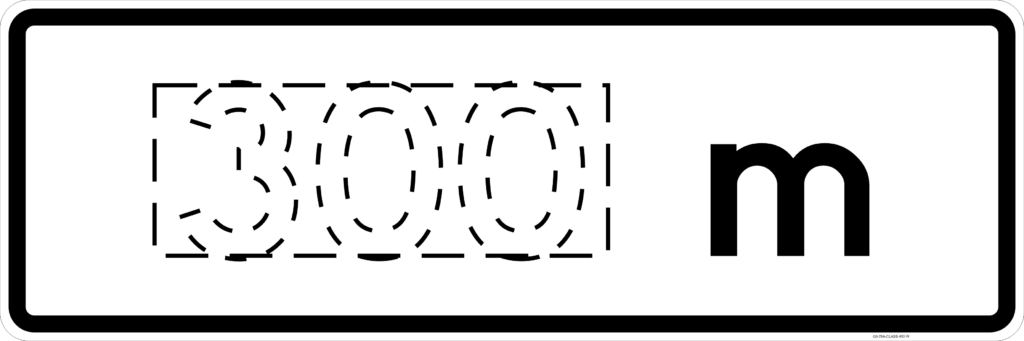 G9-78 Distance (x)m Sign - Australian Compliant - National Safety Signs