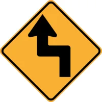 W1-2(L) Reverse Turn (left symbolic)
