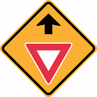 Give Way Ahead Sign  RD525