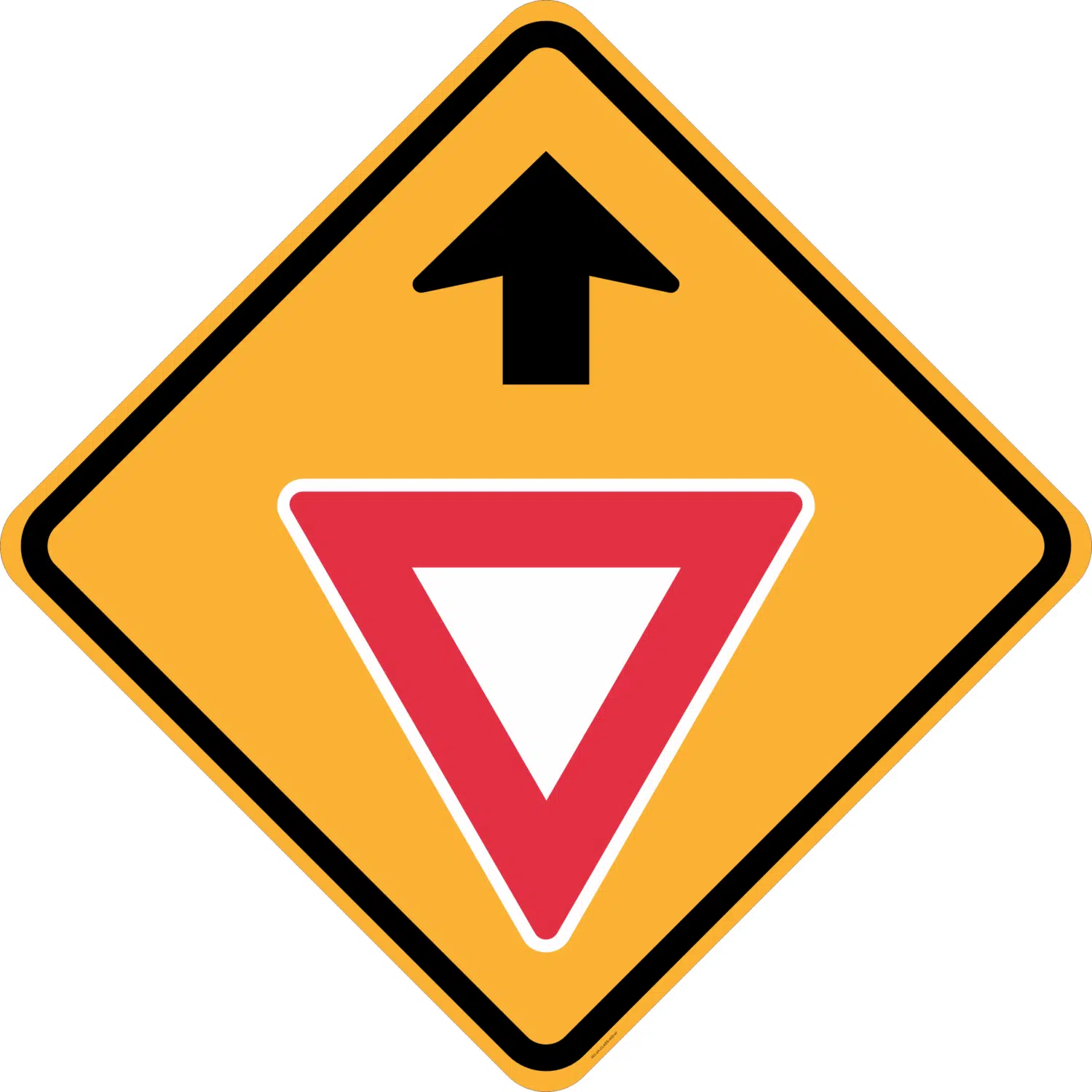 Give Way Ahead Sign  RD525