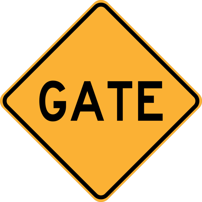 Gate Diamond Sign  RD589