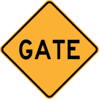 Gate Diamond Sign  RD589
