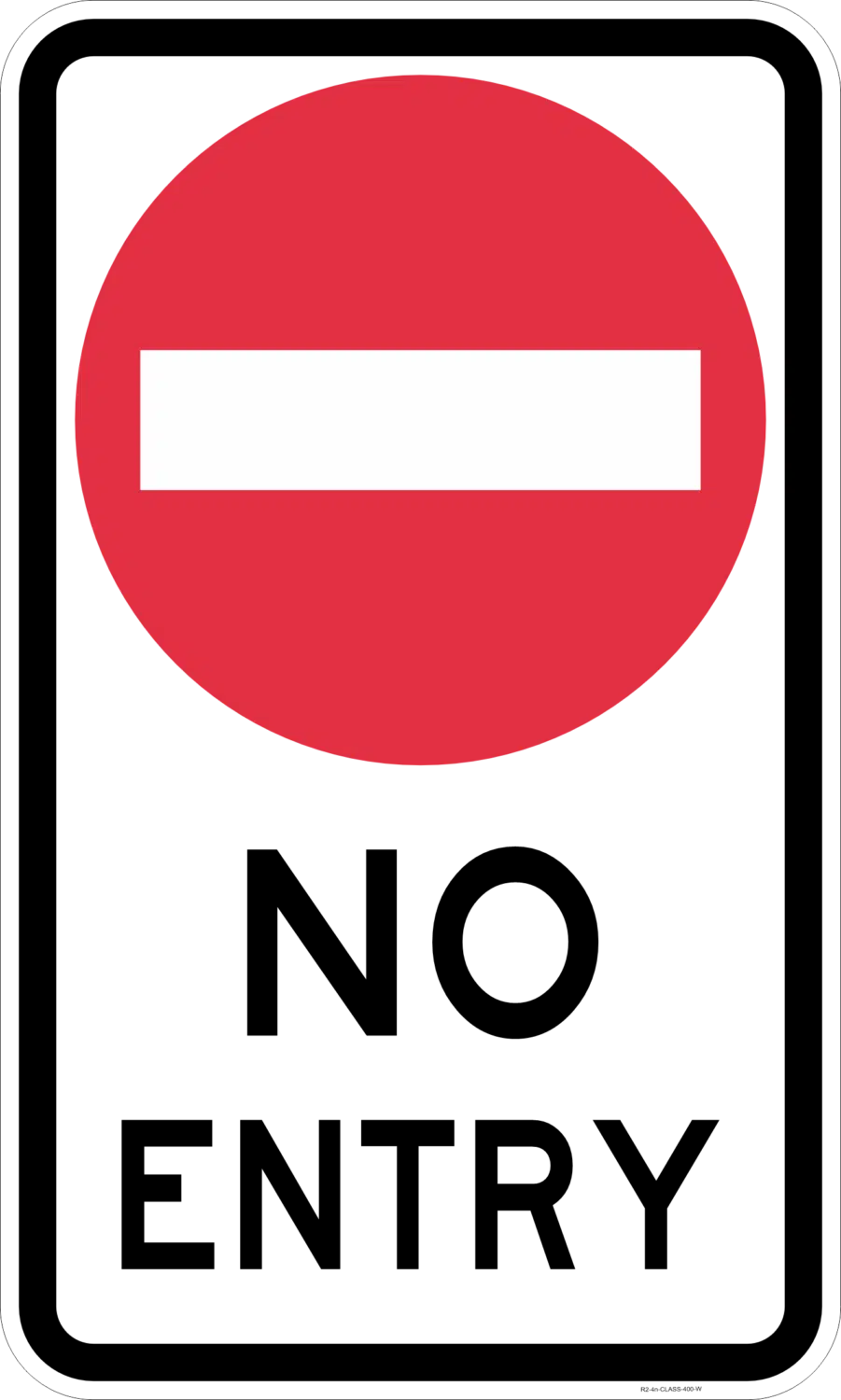 R2-4nA No Entry Sign - NSW Only