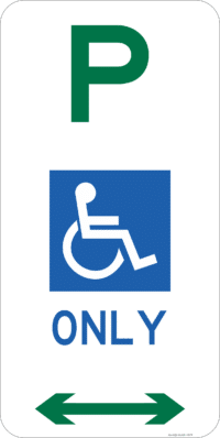 R5-10DO Parking No Duration Disabled Only