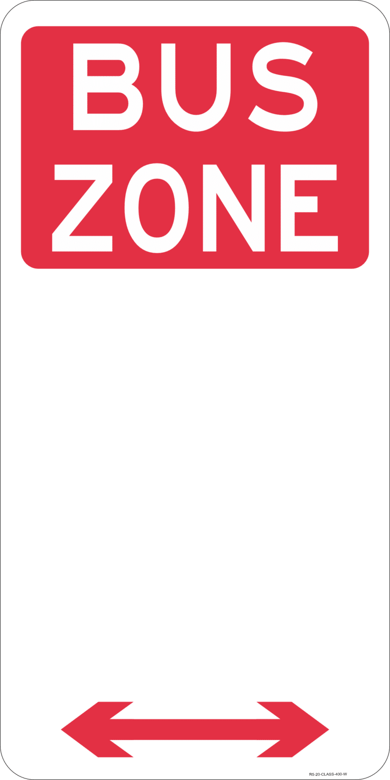 R5-20 Bus Zone - Australian Compliant - National Safety Signs