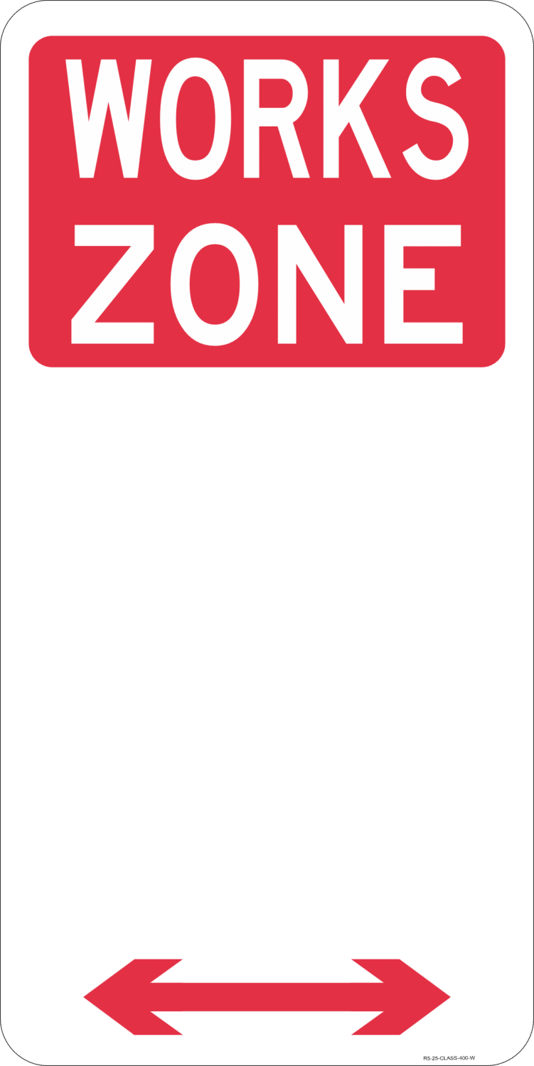 R5-25 Works Zone