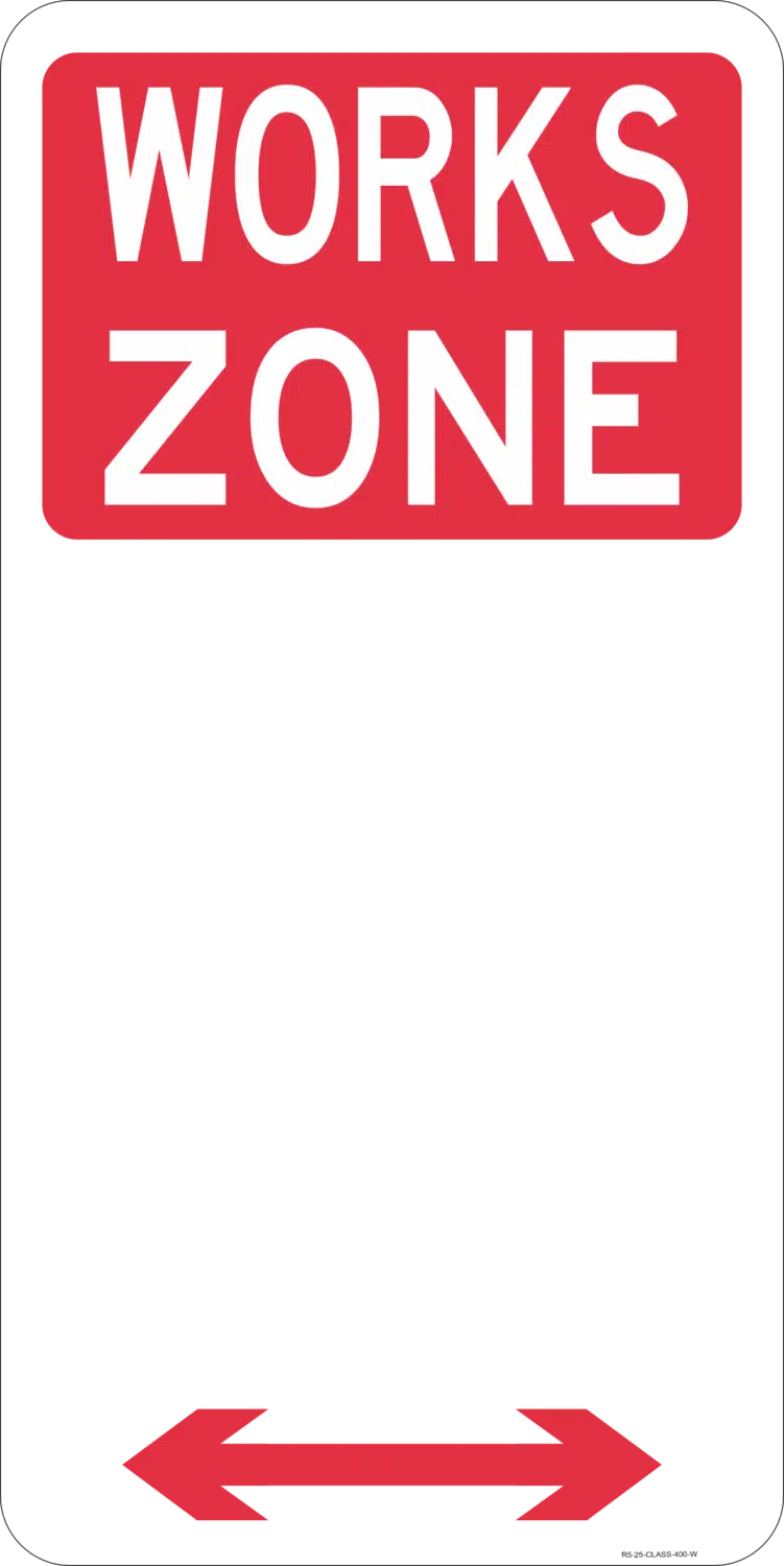 R5-25 Works Zone