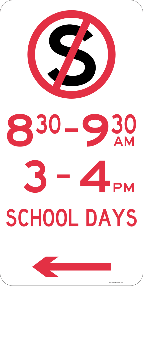 R5-36 No Stopping - Time Restriction - Image 3