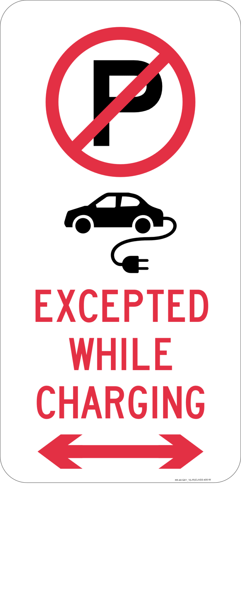 R5-40-Q01_1 No Parking - Electric Vehicles Excepted While Charging - QLD Only - Image 3