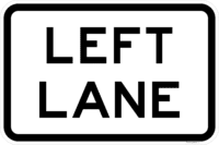 R7-3(L) Left Lane