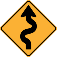W1-5(L) Winding Road - Left