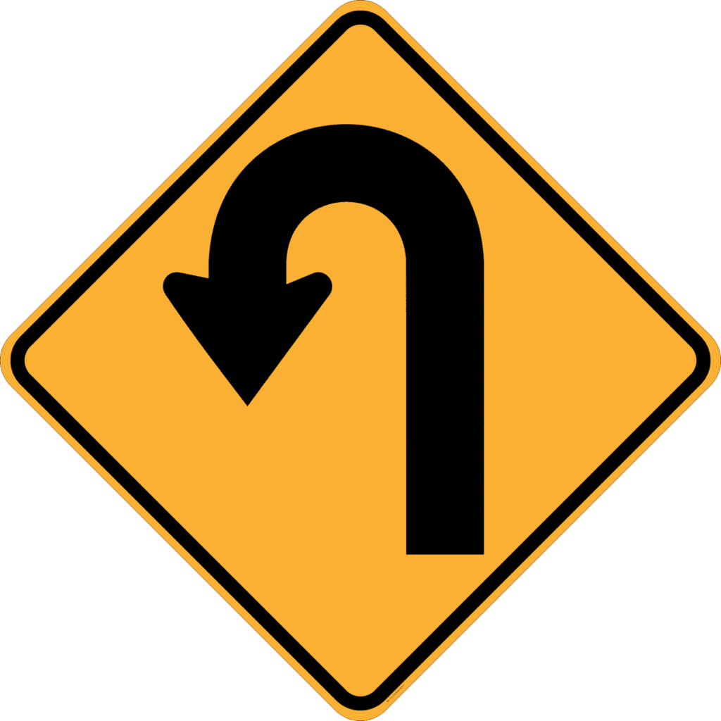 W1-7(L) Hairpin Bend - Left - Australian Compliant - National Safety Signs