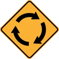 Roundabout Ahead Sign    RD210