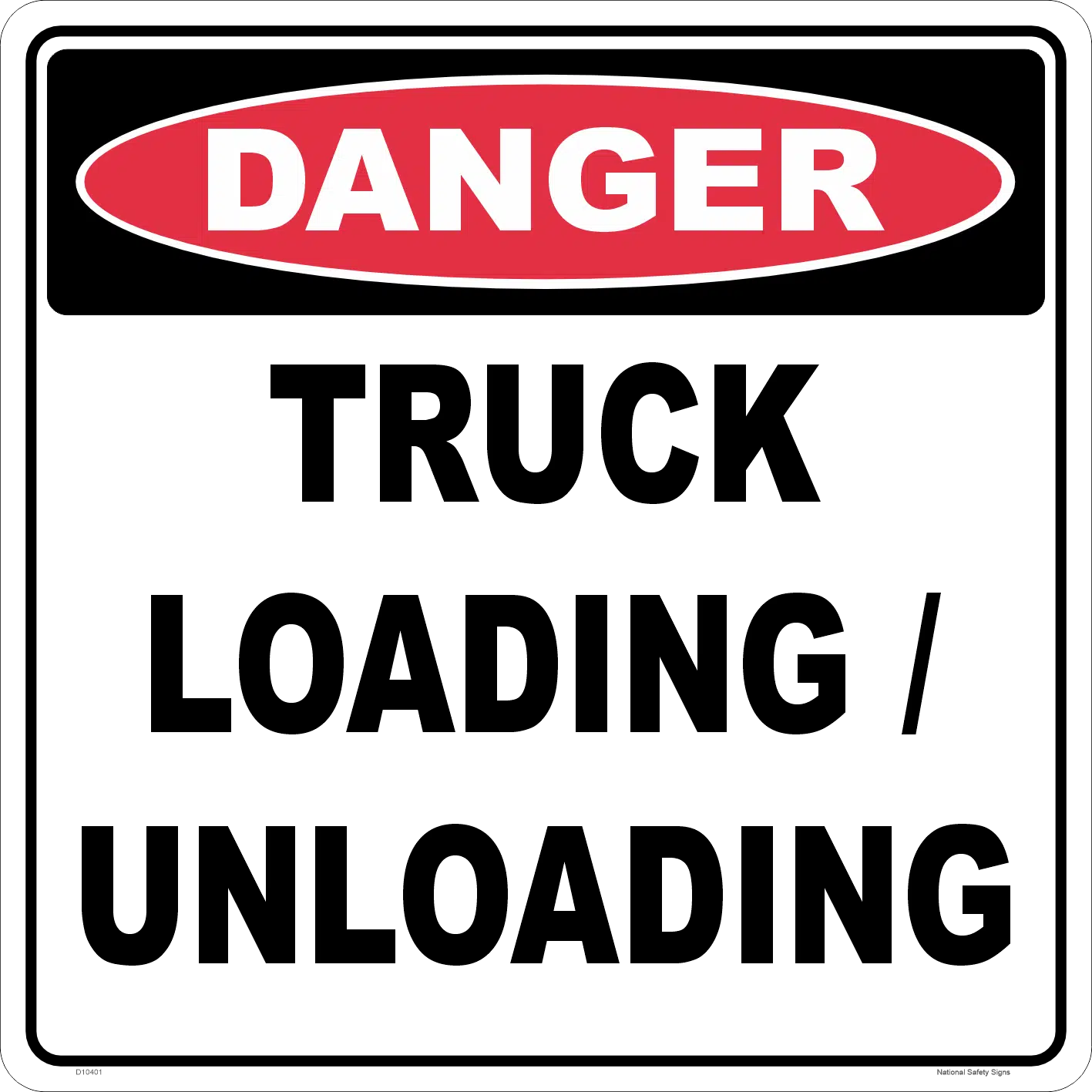 Truck Loading/Unloading Sign D10401