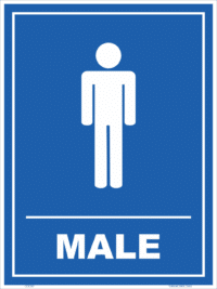 Male Toilet sign   IN16342